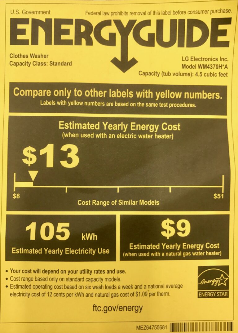 Picture of and engergy guide
